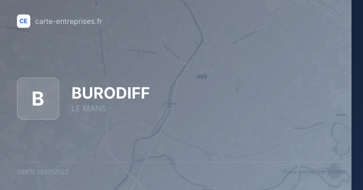 BURODIFF — 389757022 — fiche entreprise