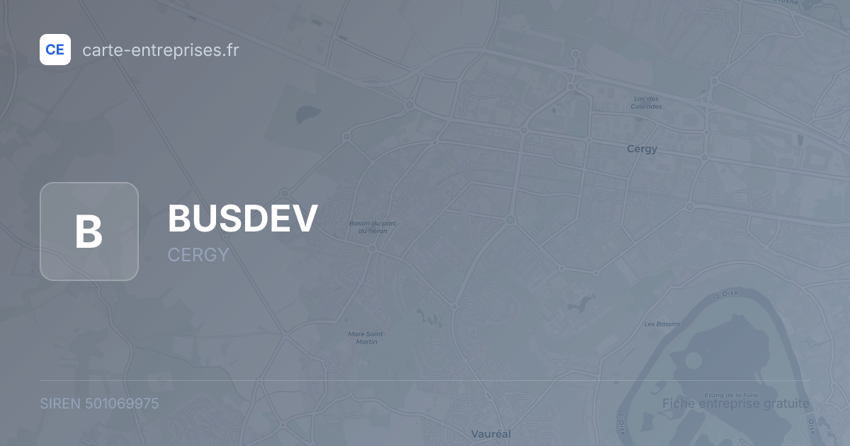 BUSDEV — 501069975 — fiche entreprise