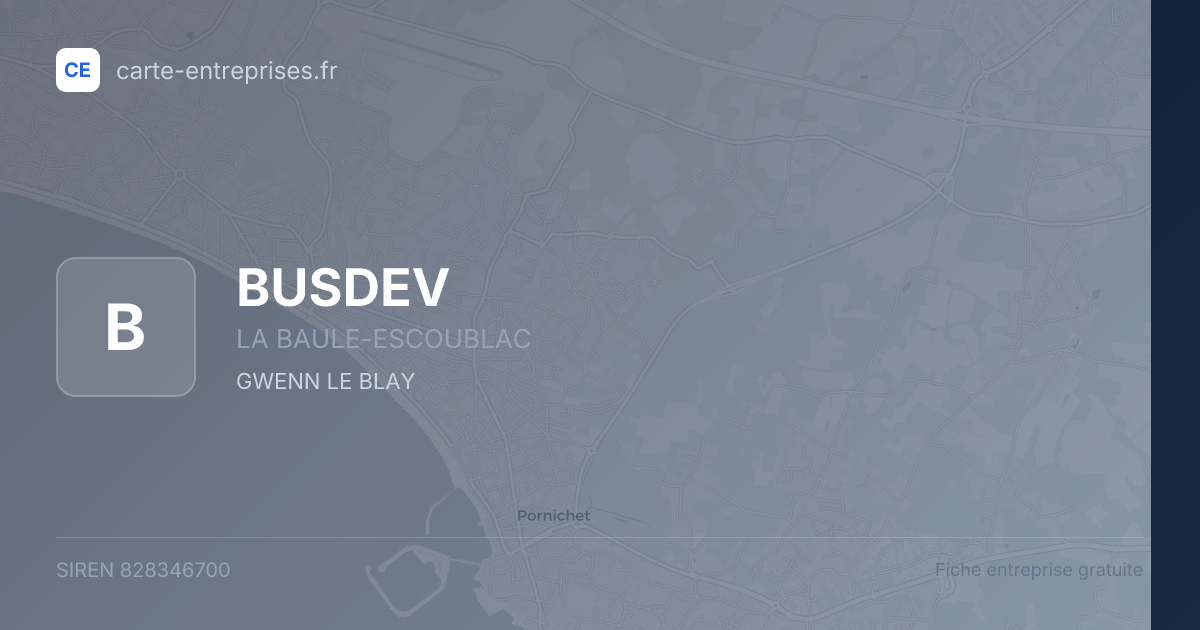 BUSDEV — 828346700 — fiche entreprise