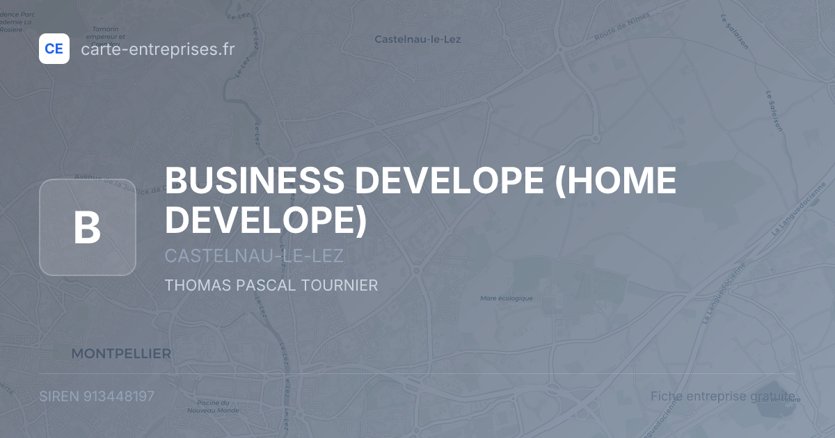 BUSINESS DEVELOPE (HOME DEVELOPE) — 913448197 — fiche entreprise