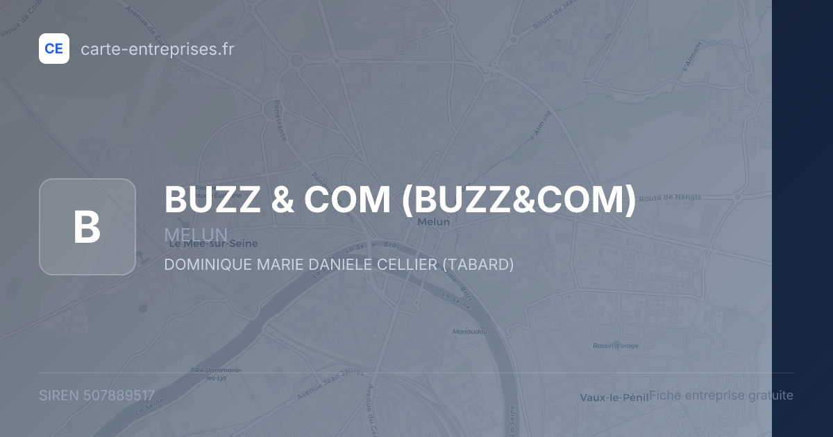 BUZZ & COM (BUZZ&COM) — 507889517 — fiche entreprise