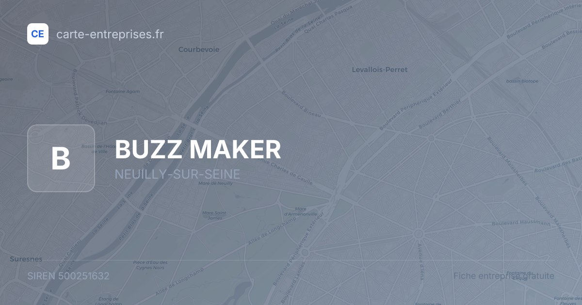 BUZZ MAKER — 500251632 — fiche entreprise