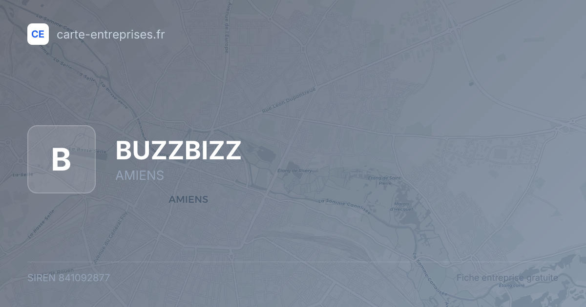BUZZBIZZ — 841092877 — fiche entreprise