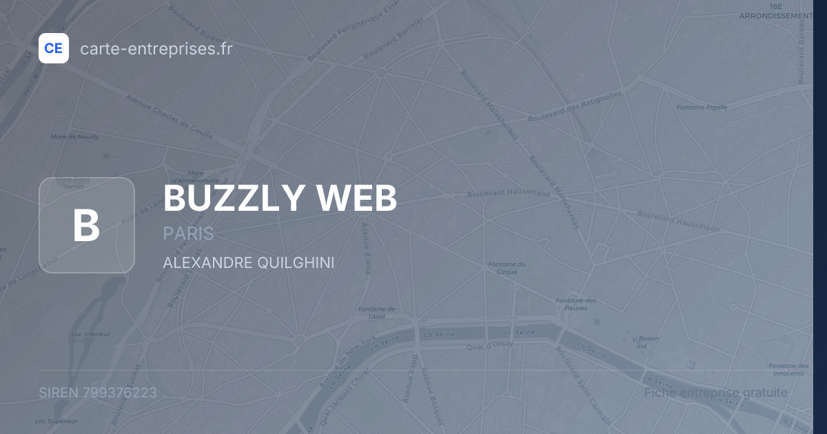 BUZZLY WEB — 799376223 — fiche entreprise