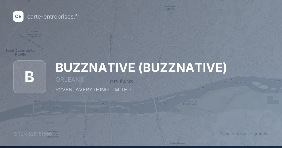 BUZZNATIVE — 528151566 — fiche entreprise