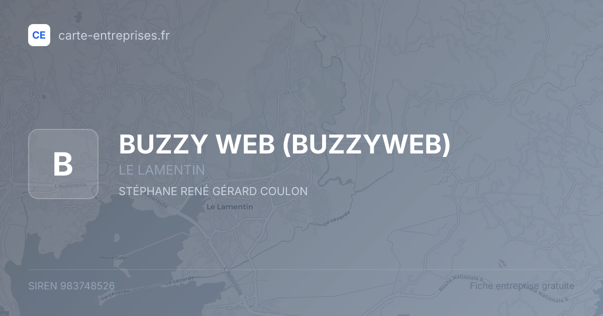 BUZZY WEB (BUZZYWEB) — 983748526 — fiche entreprise