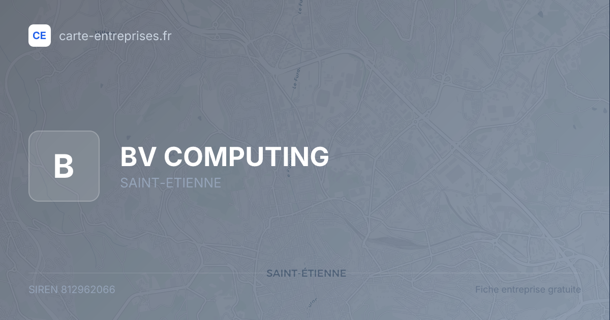 BV COMPUTING — 812962066 — fiche entreprise