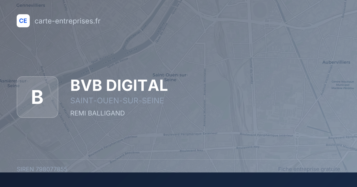BVB DIGITAL — 798077855 — fiche entreprise