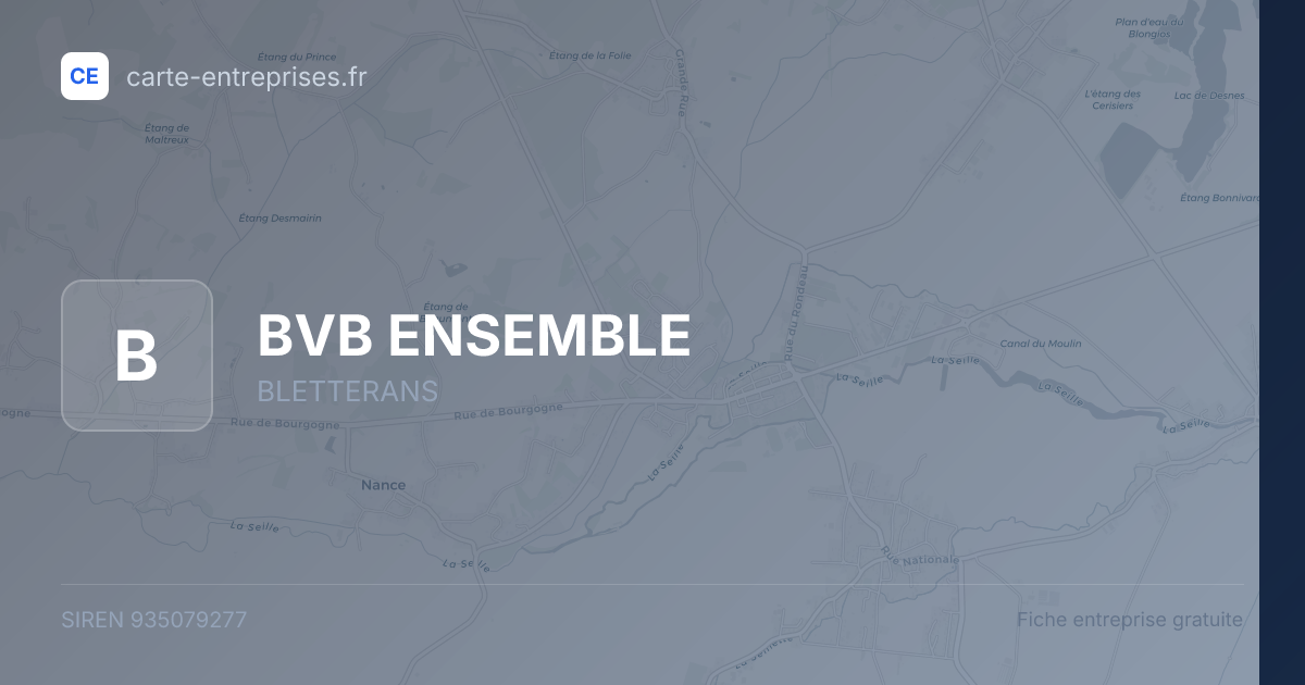 BVB ENSEMBLE — 935079277 — fiche entreprise