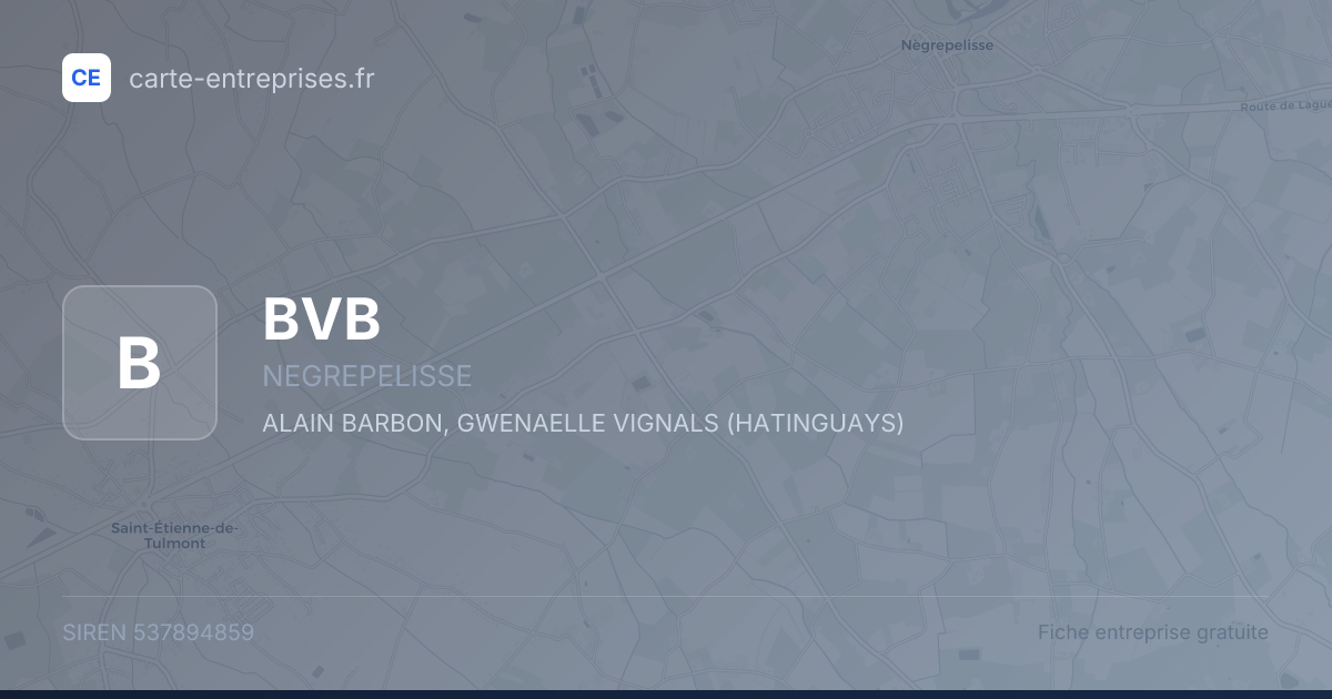 BVB — 537894859 — fiche entreprise