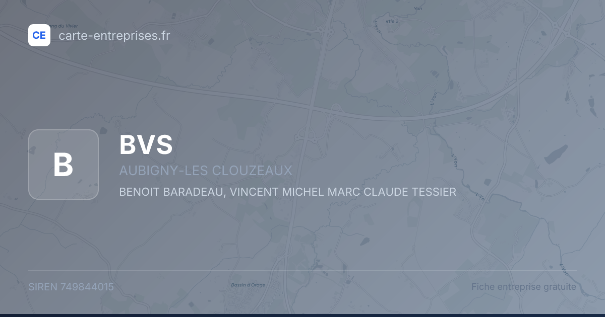BVS — 749844015 — fiche entreprise