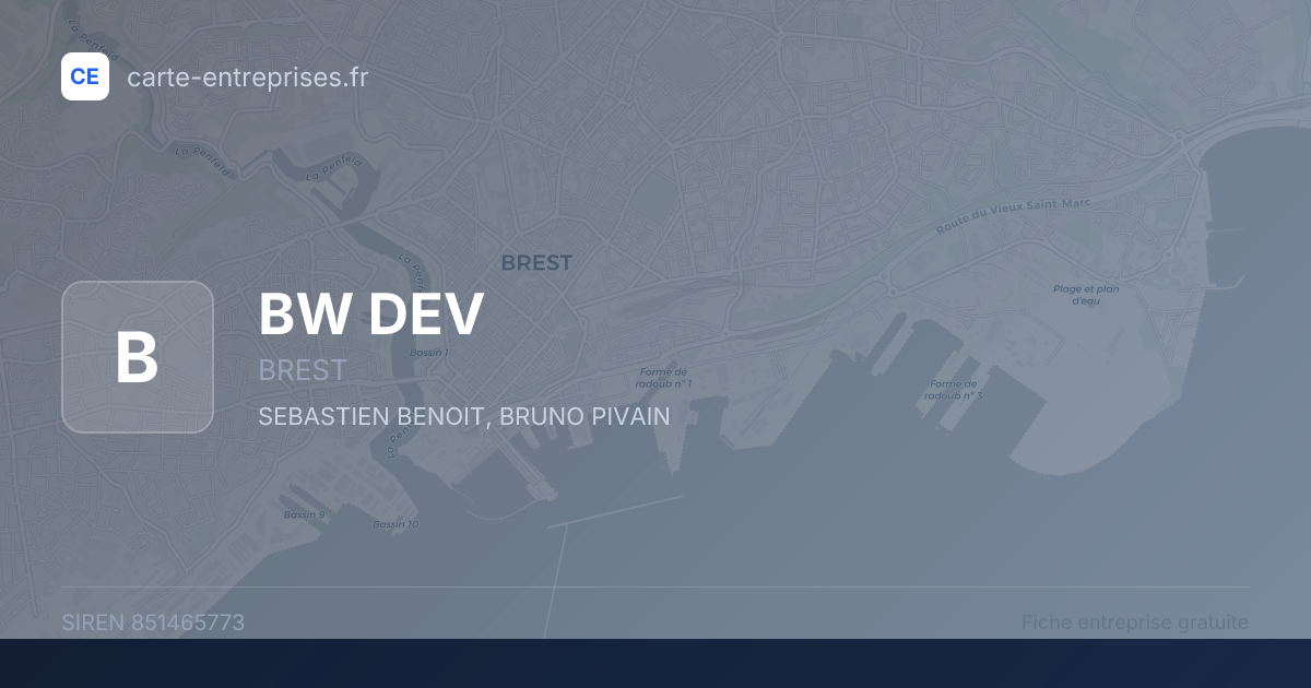 BW DEV — 851465773 — fiche entreprise