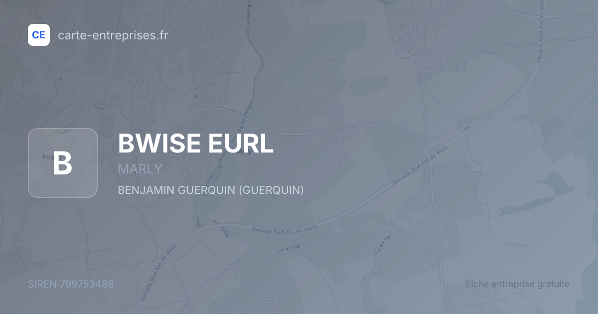 BWISE EURL — 799753488 — fiche entreprise