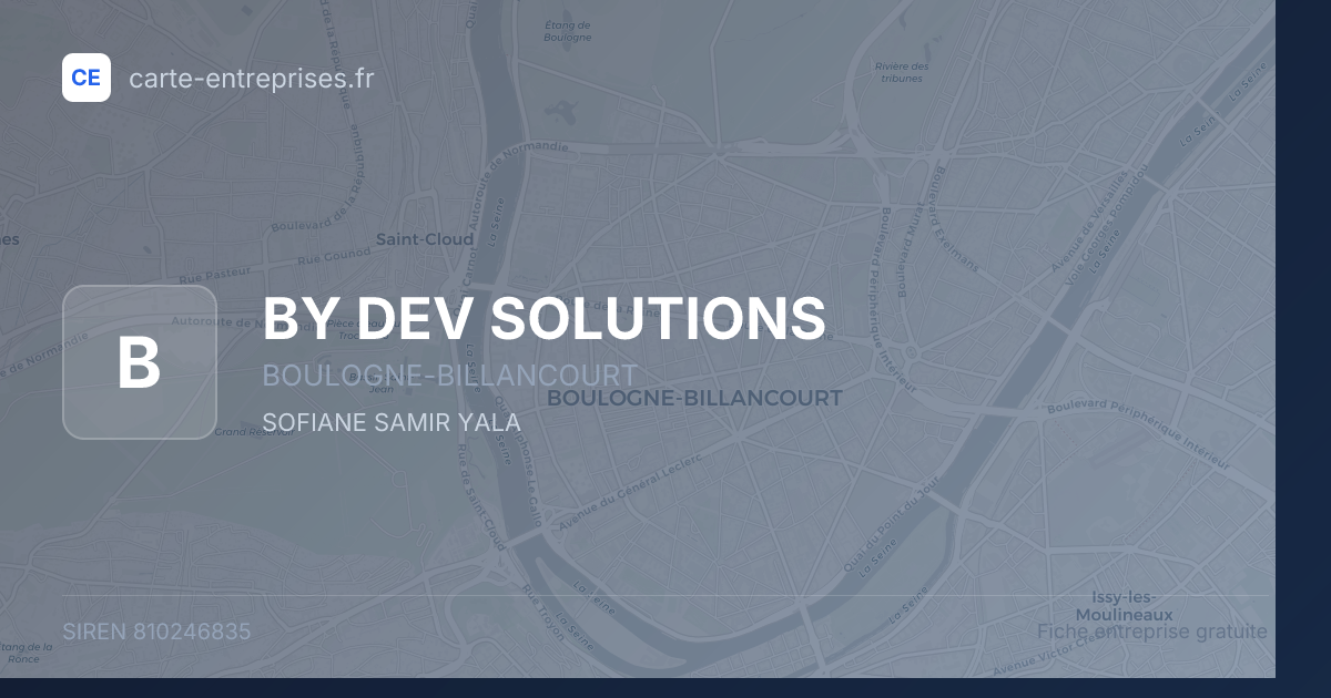 BY DEV SOLUTIONS — 810246835 — fiche entreprise