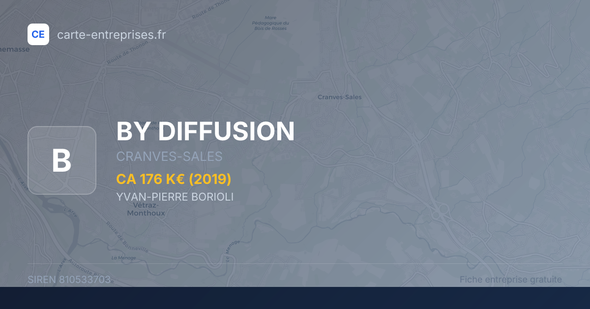 BY DIFFUSION — 810533703 — fiche entreprise