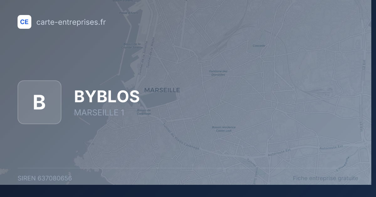 BYBLOS — 637080656 — fiche entreprise