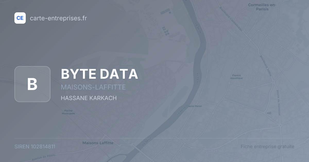 BYTE DATA — 102814811 — fiche entreprise