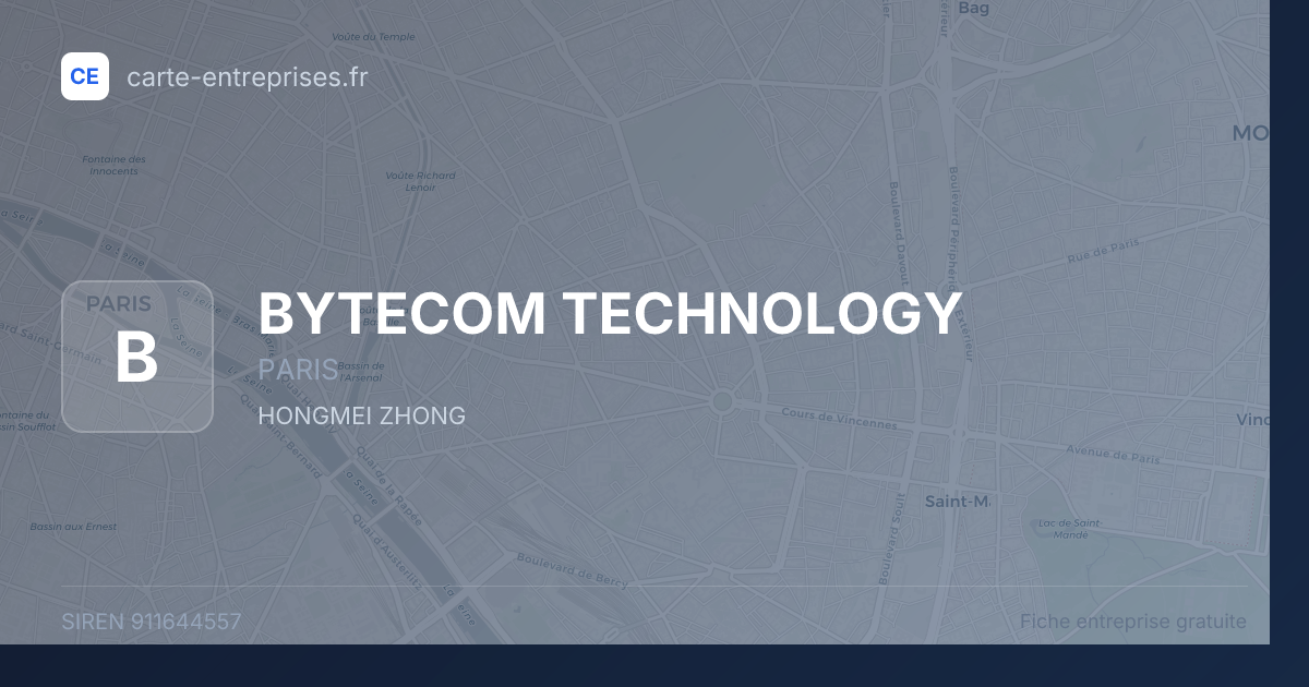 BYTECOM TECHNOLOGY — 911644557 — fiche entreprise