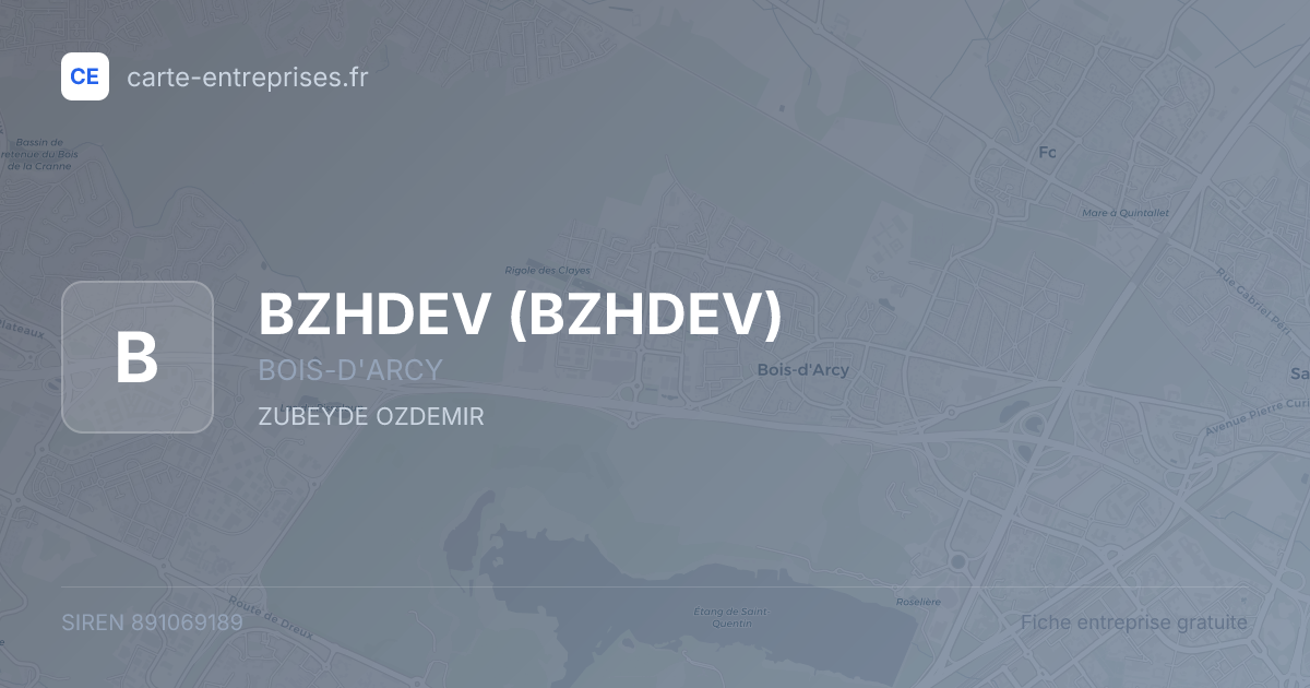 BZHDEV — 891069189 — fiche entreprise