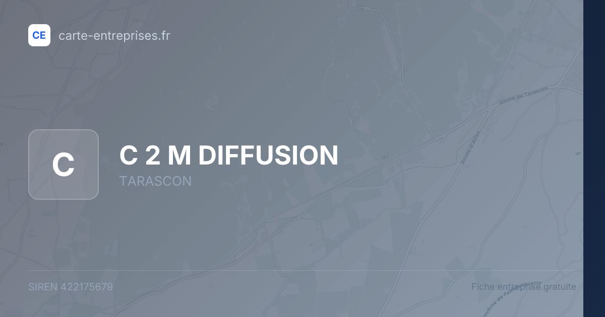 C 2 M DIFFUSION — 422175679 — fiche entreprise