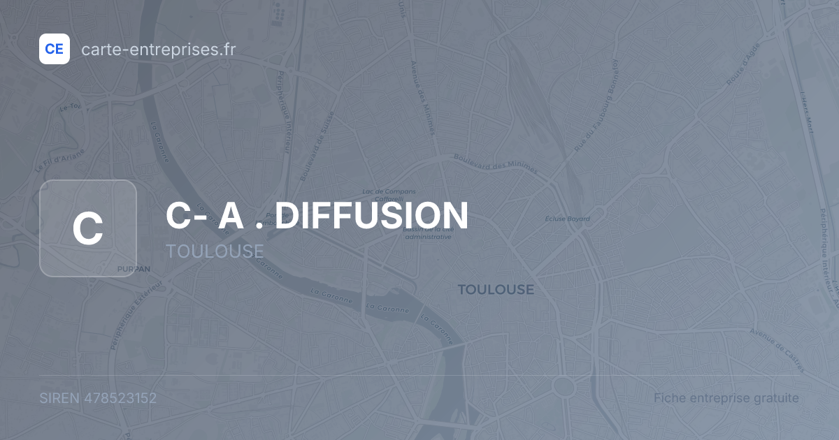 C- A . DIFFUSION — 478523152 — fiche entreprise