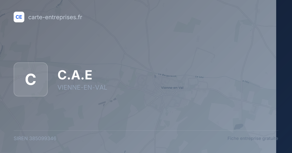 C.A.E — 385099346 — fiche entreprise