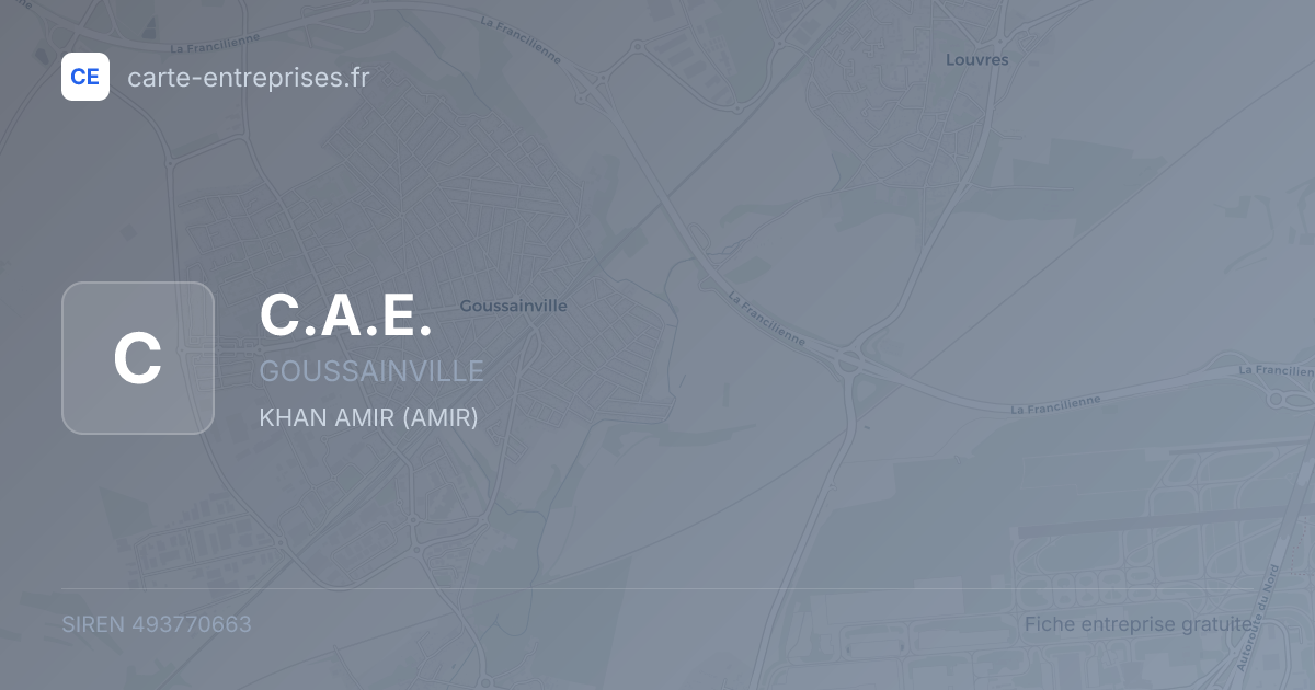 C.A.E. — 493770663 — fiche entreprise