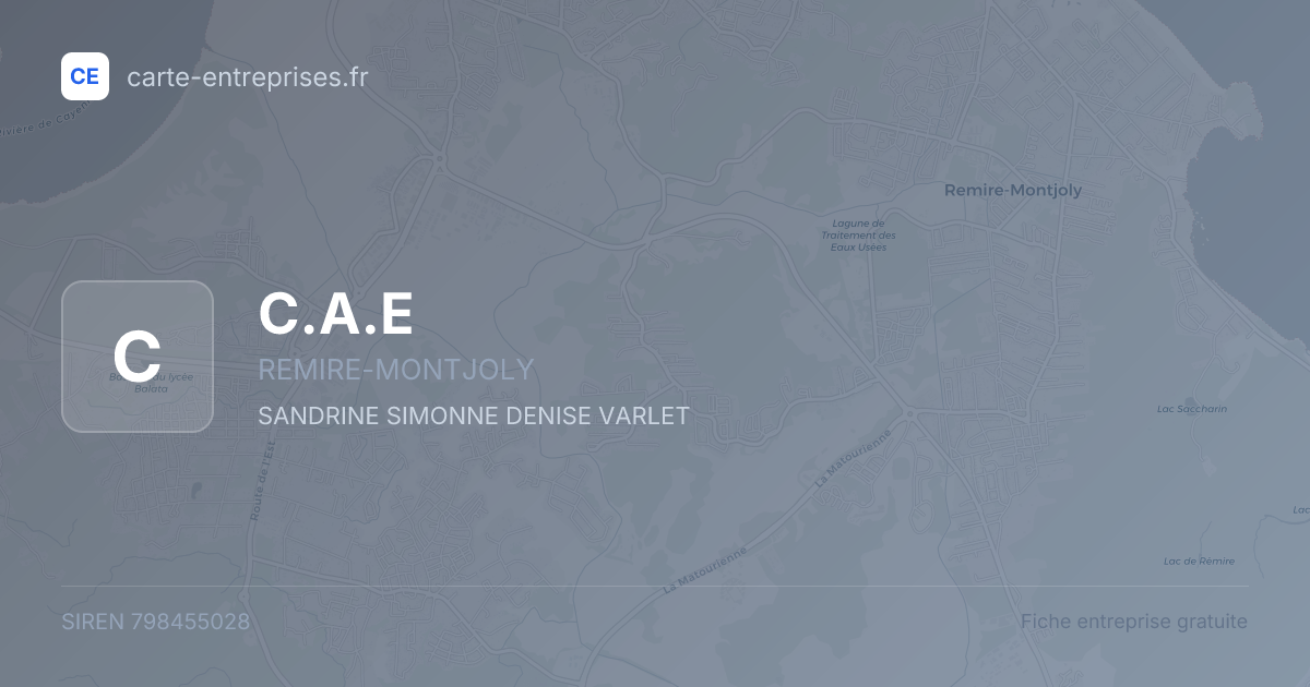 C.A.E — 798455028 — fiche entreprise