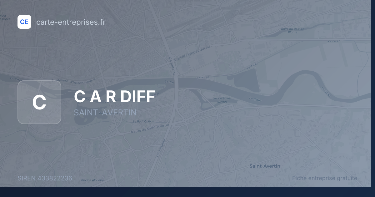 C A R DIFF — 433822236 — fiche entreprise