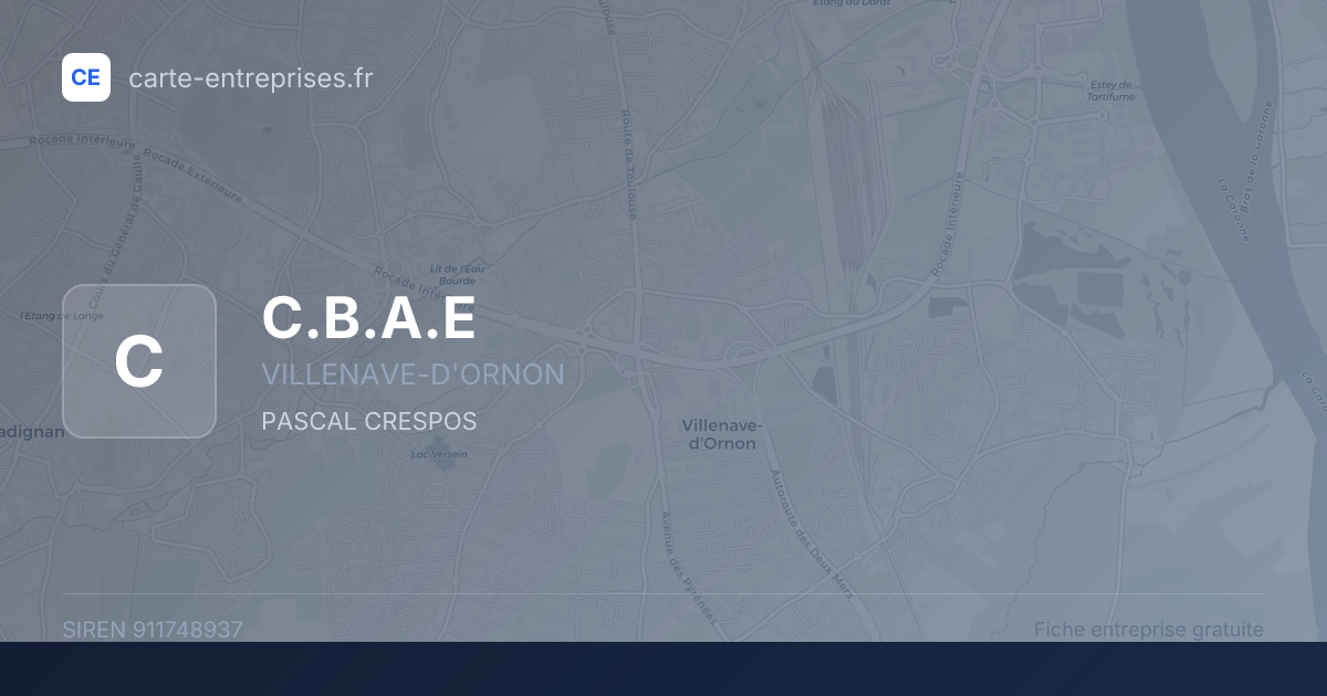 C.B.A.E — 911748937 — fiche entreprise
