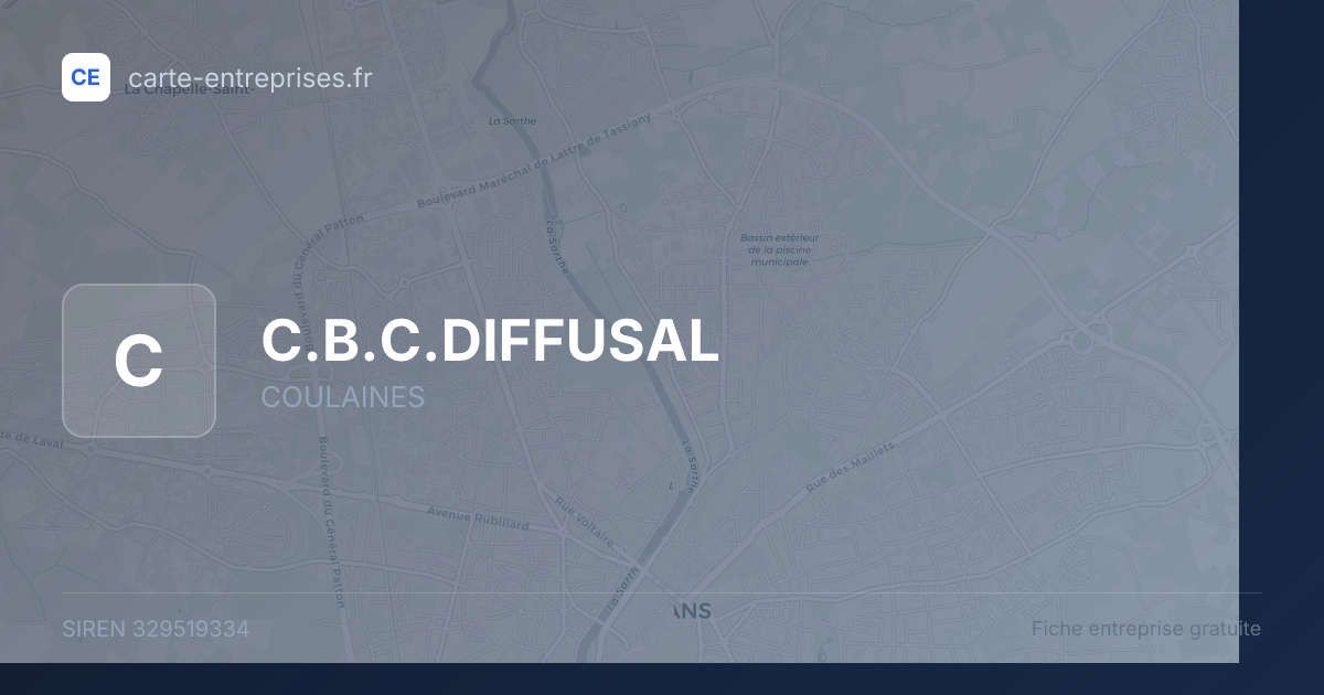 C.B.C.DIFFUSAL — 329519334 — fiche entreprise