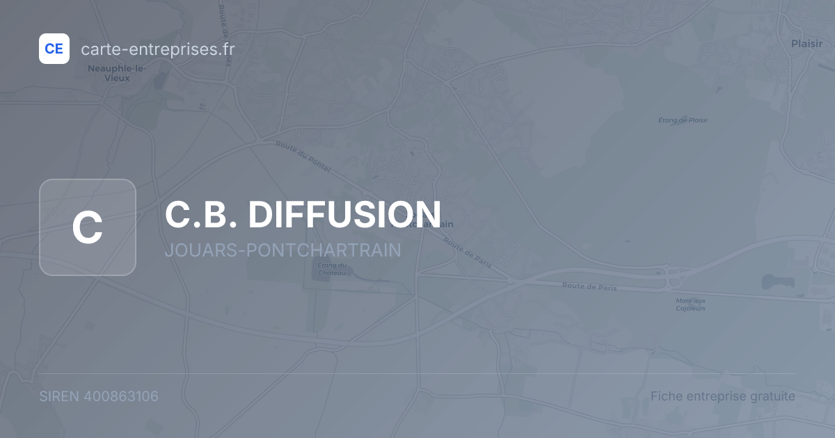 C.B. DIFFUSION — 400863106 — fiche entreprise