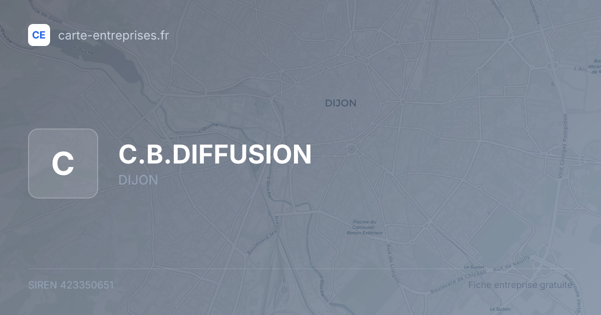 C.B.DIFFUSION — 423350651 — fiche entreprise