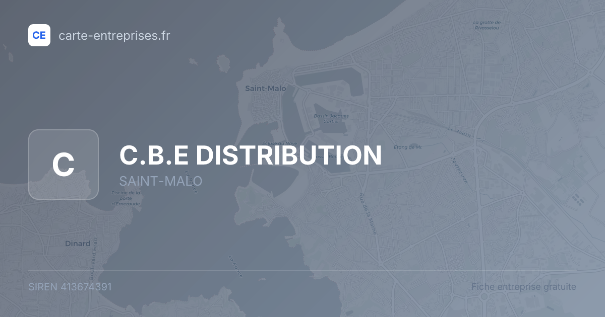 C.B.E DISTRIBUTION — 413674391 — fiche entreprise