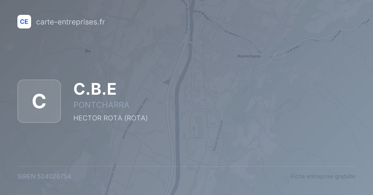 C.B.E — 524026754 — fiche entreprise
