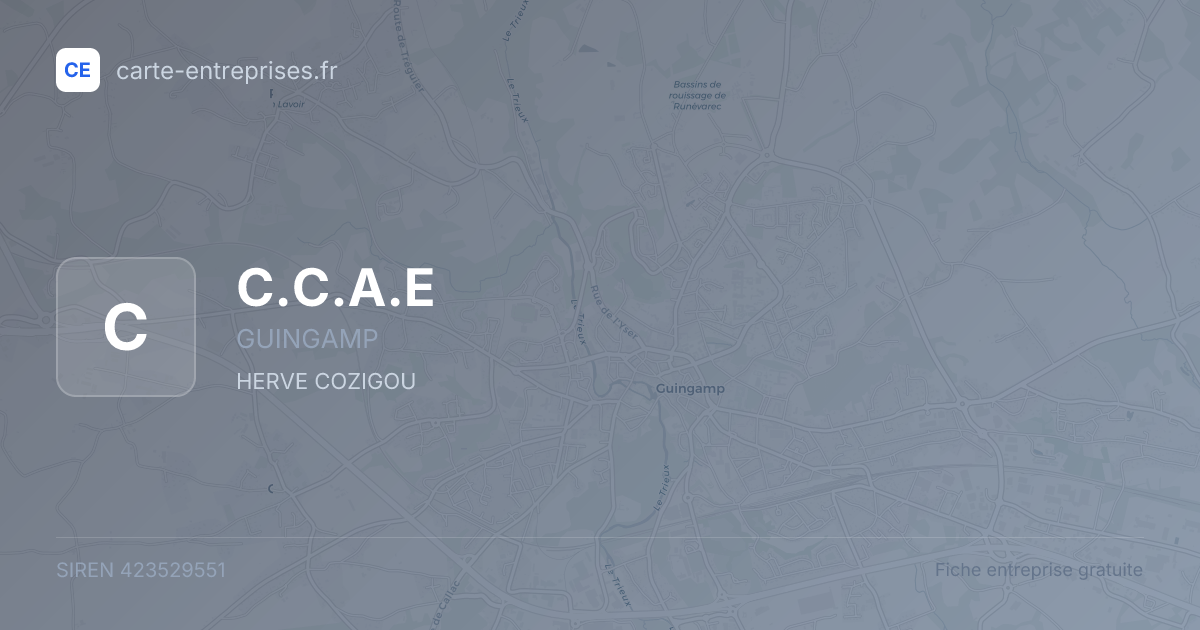 C.C.A.E — 423529551 — fiche entreprise