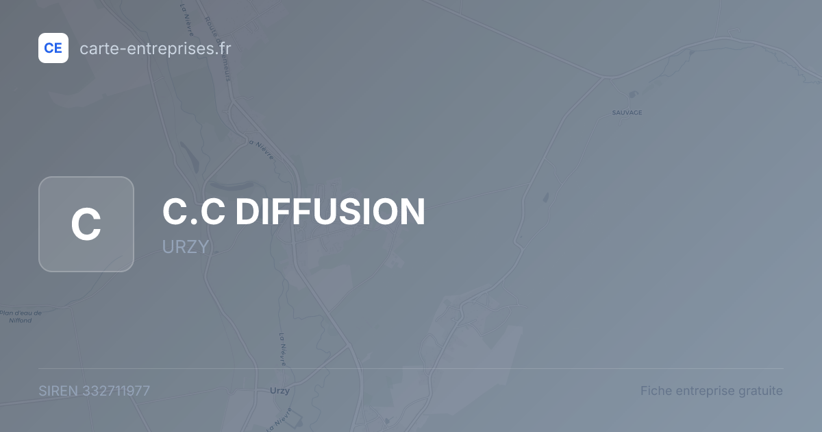 C.C DIFFUSION — 332711977 — fiche entreprise