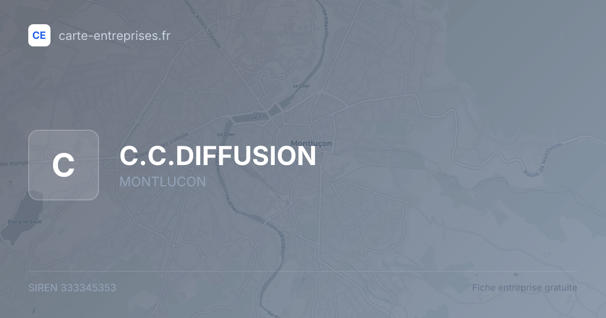 C.C.DIFFUSION — 333345353 — fiche entreprise