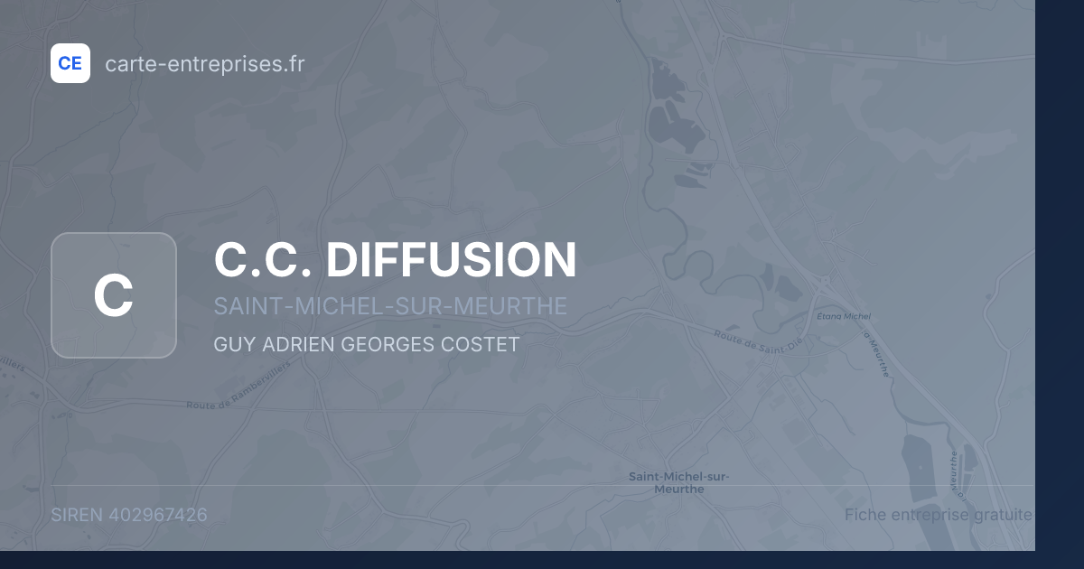 C.C. DIFFUSION — 402967426 — fiche entreprise