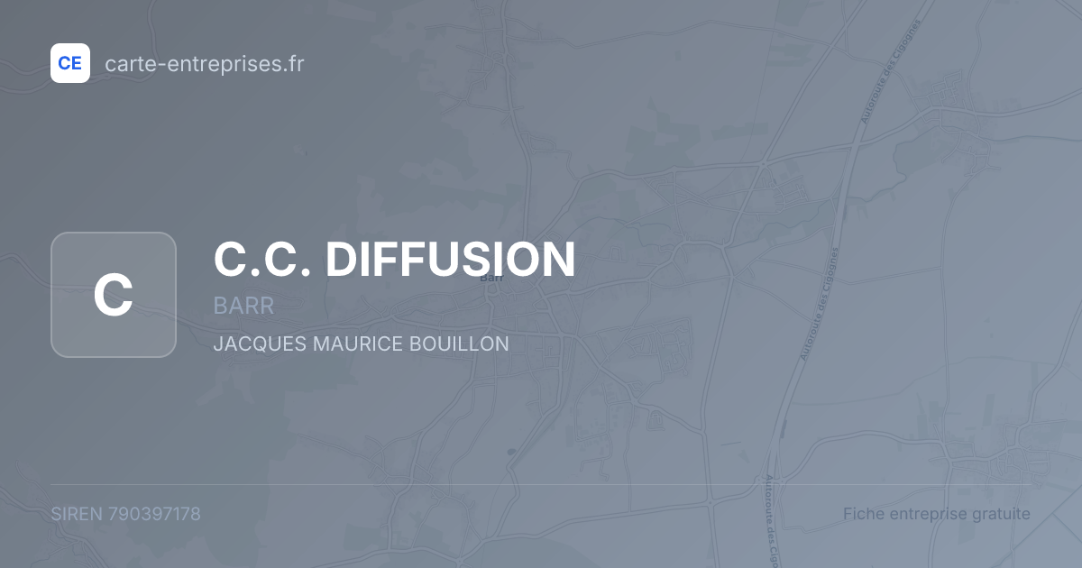 C.C. DIFFUSION — 790397178 — fiche entreprise