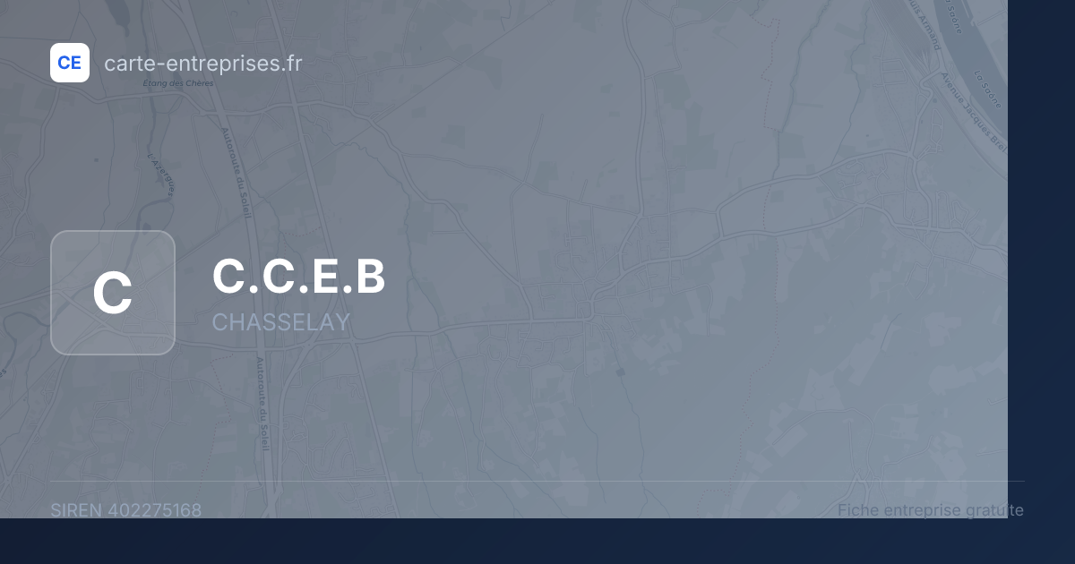 C.C.E.B — 402275168 — fiche entreprise