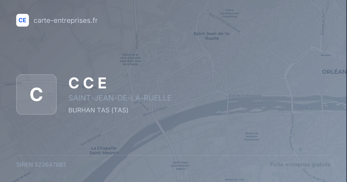 C C E — 522647882 — fiche entreprise