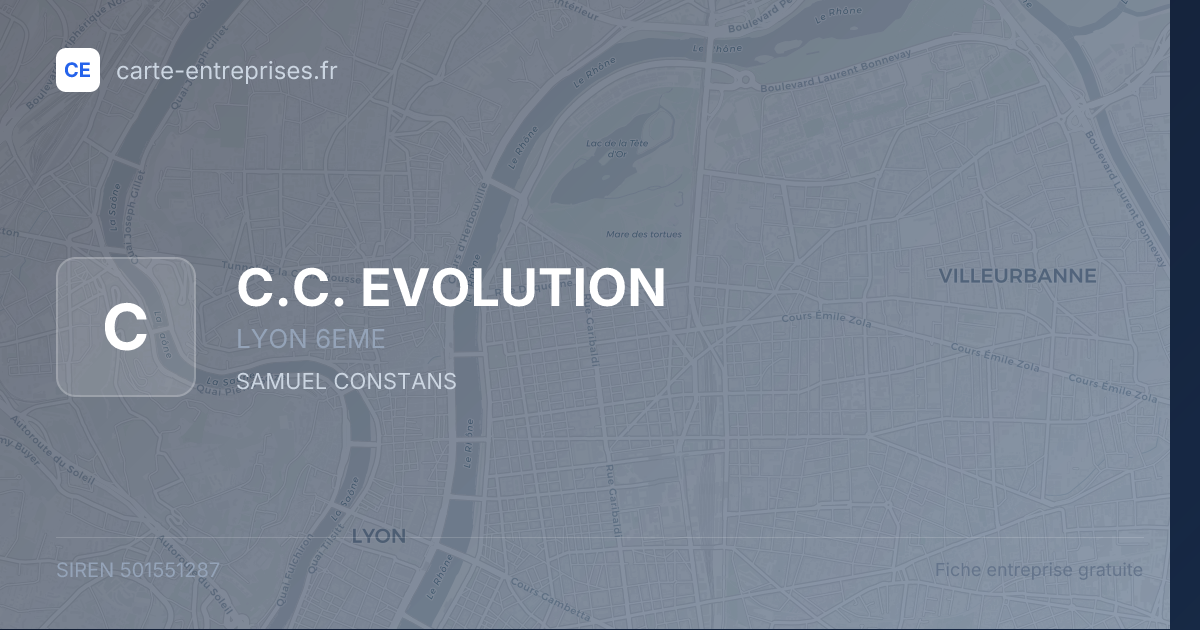 C.C. EVOLUTION — 501551287 — fiche entreprise