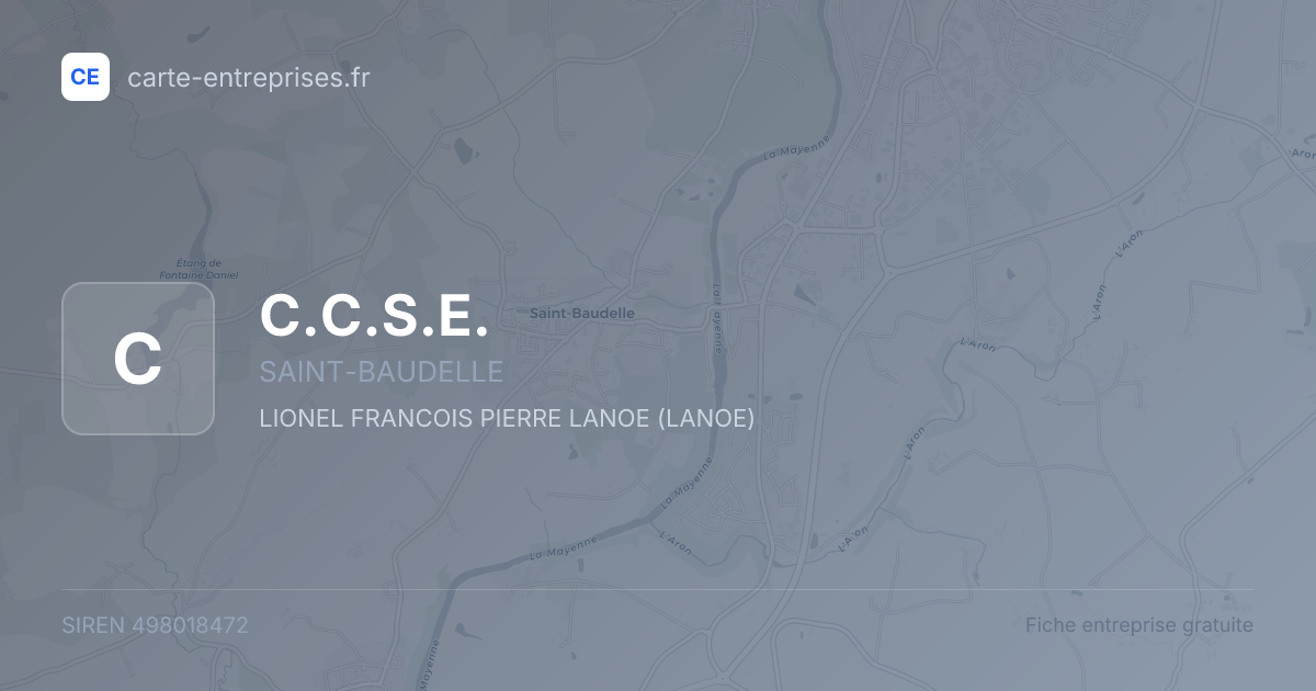 C.C.S.E. — 498018472 — fiche entreprise