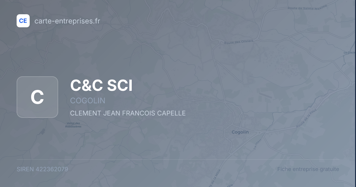 C&C  SCI — 422362079 — fiche entreprise