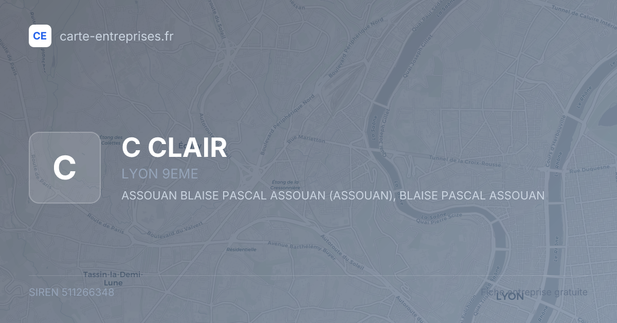 C CLAIR — 511266348 — fiche entreprise