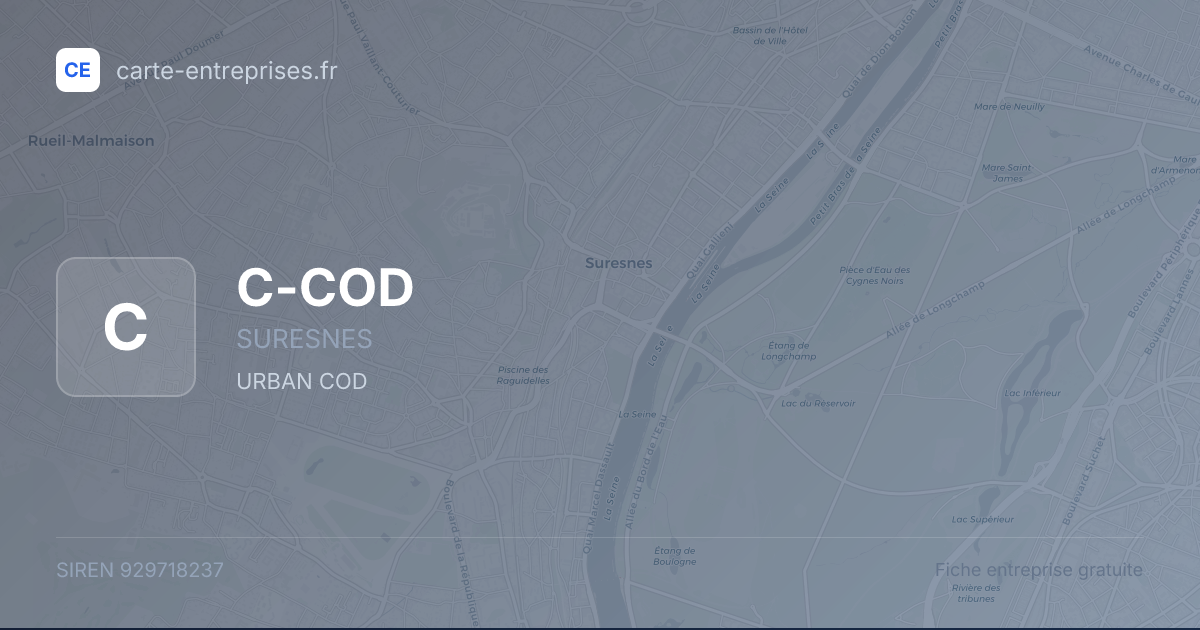 C-COD — 929718237 — fiche entreprise