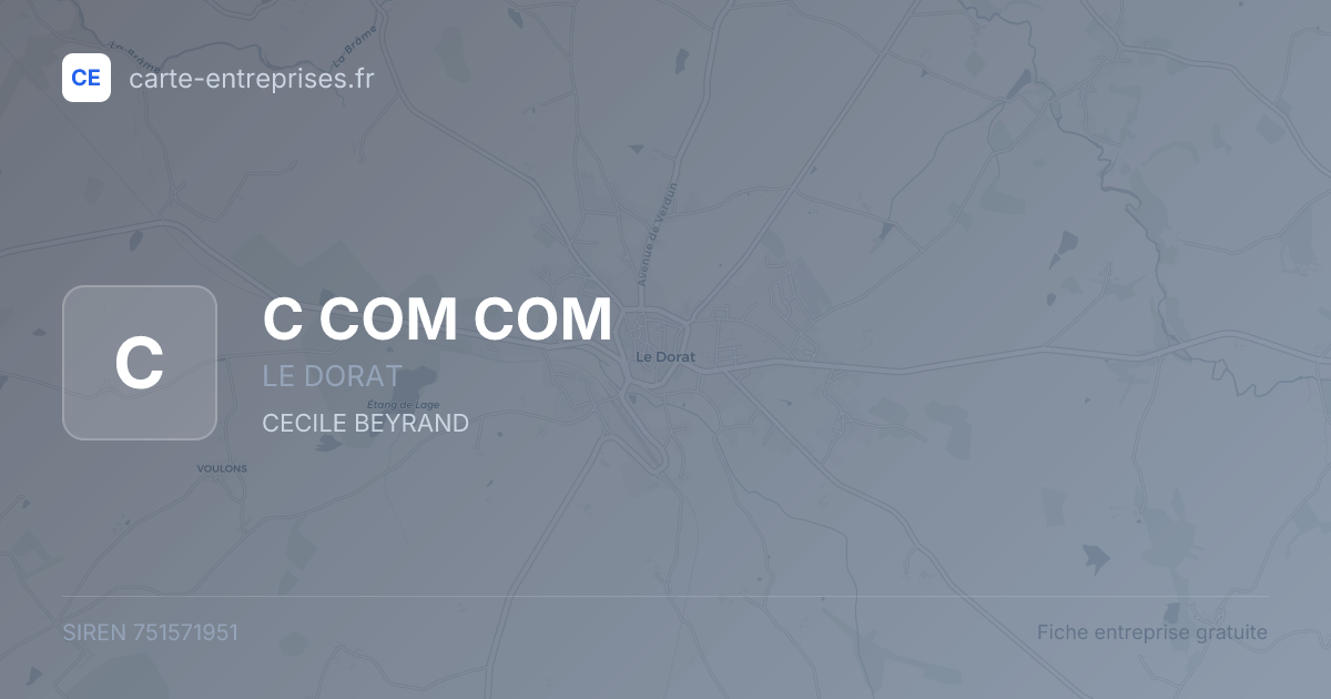 C COM COM — 751571951 — fiche entreprise