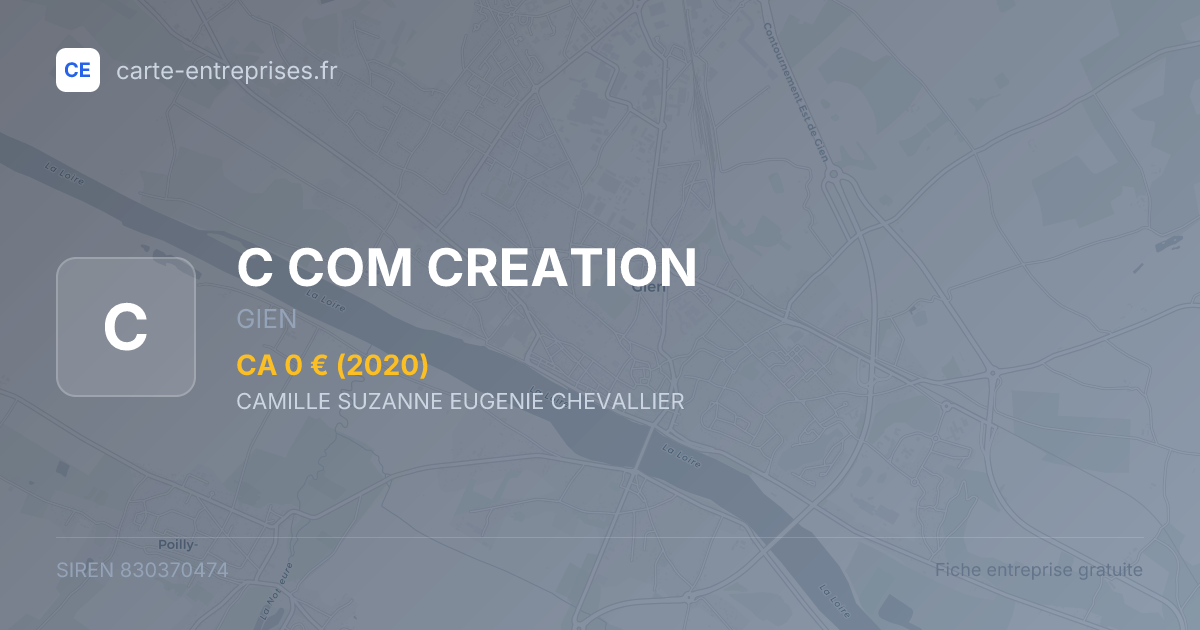 C COM CREATION — 830370474 — fiche entreprise