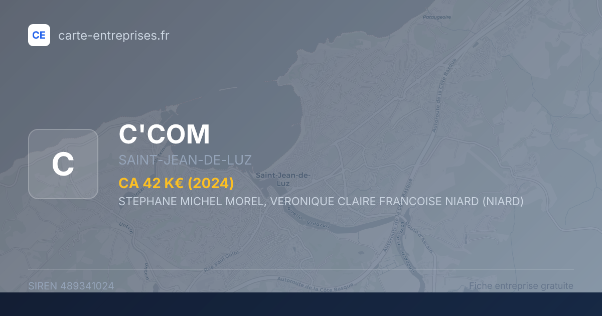 C'COM — 489341024 — fiche entreprise